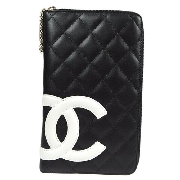 Chanel Black Calfskin Cambon Ligne Long Wallet 29081 - Picture 1 of 16